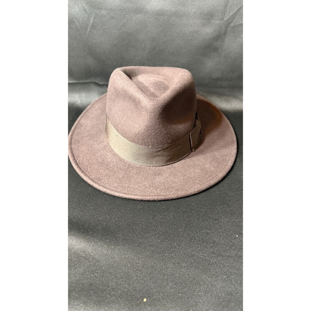 Indiana Jones Brown Wool Felt Fedora Safari Hat Adult Medium Size 71/4 NWOT - Picture 11 of 12